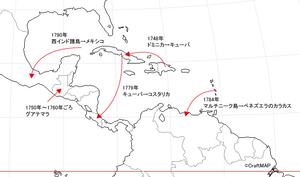 中南米、カリブ海諸国へのコーヒーの伝播